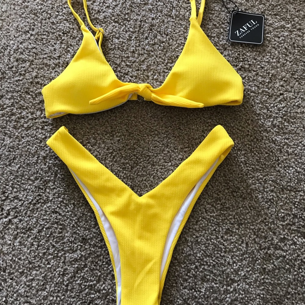 Zaful yellow bikini
